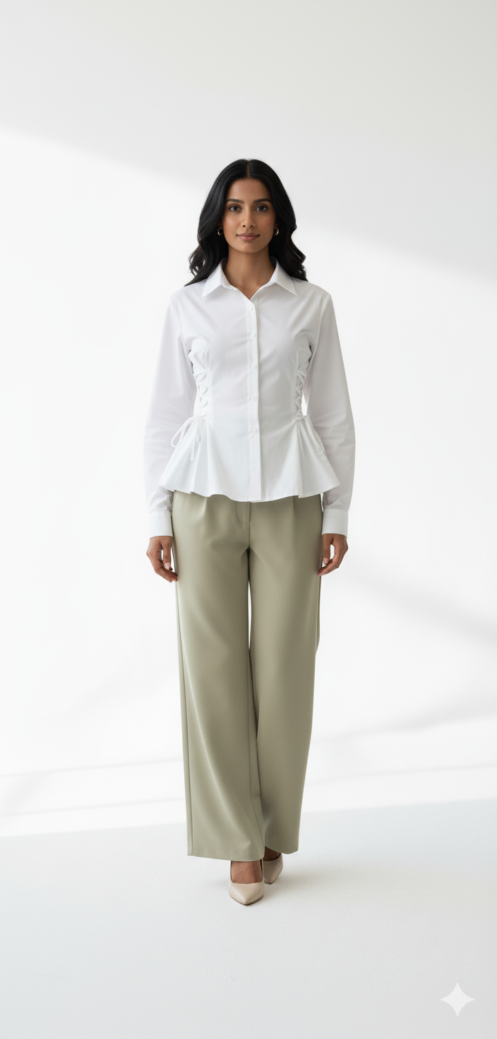 Peplum Fitted Shirt