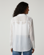 Striped Cotton - Silk Shirt
