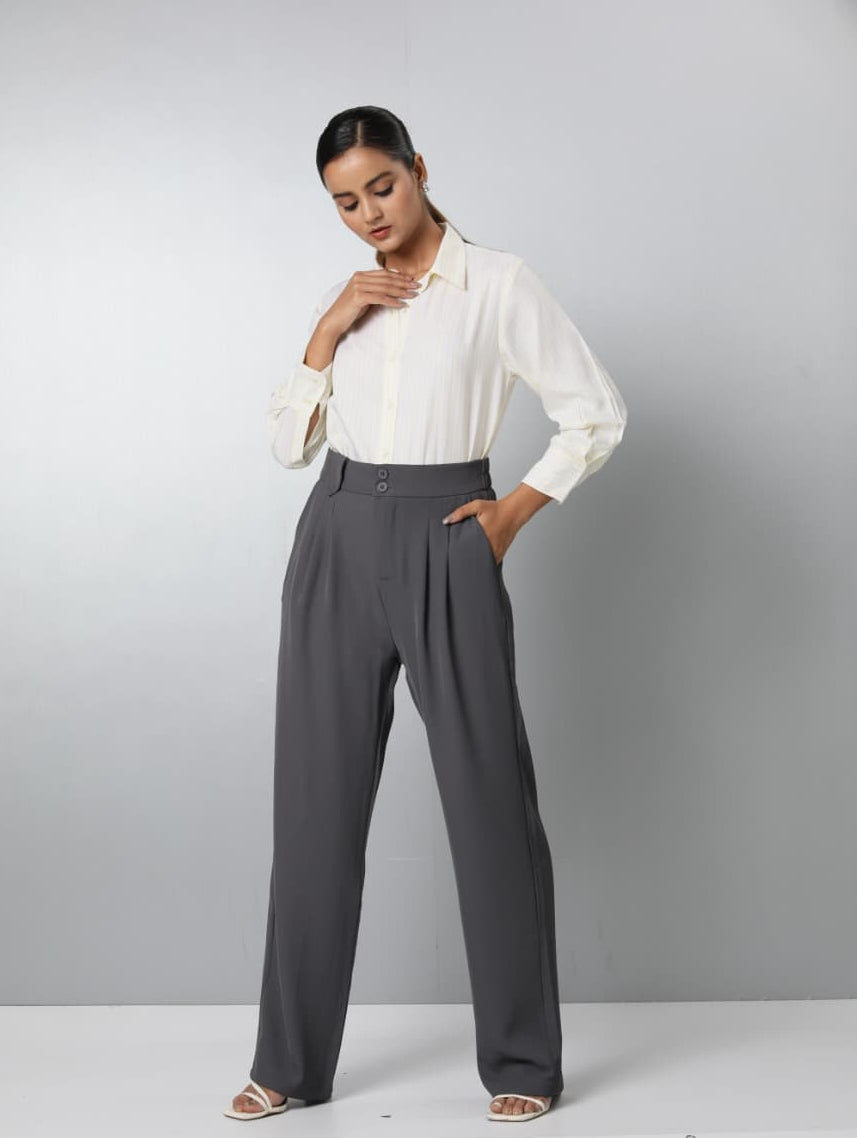 Lyocell Fluid Striped Shirt