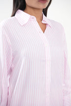 Pink Striped Lyocell Shirt
