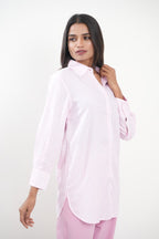 Pink Striped Lyocell Shirt