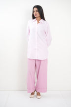 Pink Striped Lyocell Shirt