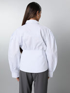 Striped Overlap Shirt